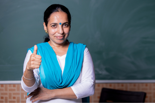 teacher teaches